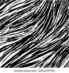 Vektorbürste raucht Textur. Unruhestifter ungleicher brüchiger Hintergrund. Abstrakte verzerrte Vektorgrafik. Überlagern Sie jedes Design, um interessante Effekte und Tiefe zu schaffen. Schwarz einzeln auf Weiß. EPS10