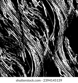 Vector brush sroke texture. Distressed uneven grunge background. Abstract distressed vector illustration. Overlay over any design to create interesting effect and depth. Black isolated on white. EPS10