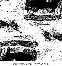 Vector brush sroke texture. Distressed uneven grunge background. Abstract distressed vector illustration. Overlay over any design to create interesting effect and depth. Black isolated on white. EPS10