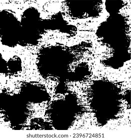 Vector brush sroke texture. Distressed uneven grunge background. Abstract distressed vector illustration. Overlay over any design to create interesting effect and depth. Black isolated on white. EPS10
