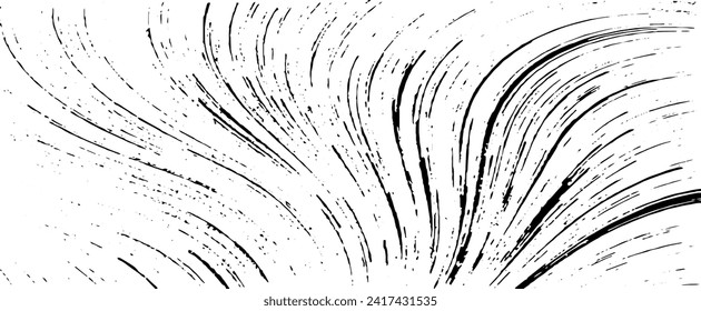 Vector brush sroke texture. Distressed uneven grunge background. Abstract distressed vector illustration. Overlay over any design to create interesting effect and depth. Black isolated on white. EPS10