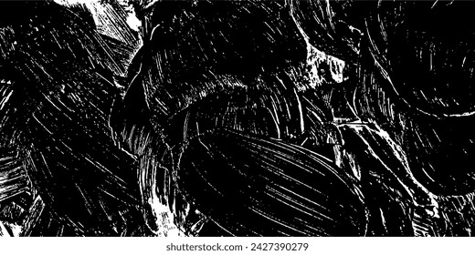 Vector brush sroke texture. Distressed uneven grunge background. Abstract distressed vector illustration. Overlay over any design to create interesting effect and depth. Black isolated on white. EPS10