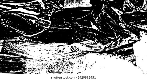 Vector brush sroke texture. Distressed uneven grunge background. Abstract distressed vector illustration. Overlay over any design to create interesting effect and depth. Black isolated on white. EPS10
