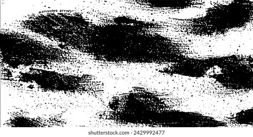 Vector brush sroke texture. Distressed uneven grunge background. Abstract distressed vector illustration. Overlay over any design to create interesting effect and depth. Black isolated on white. EPS10