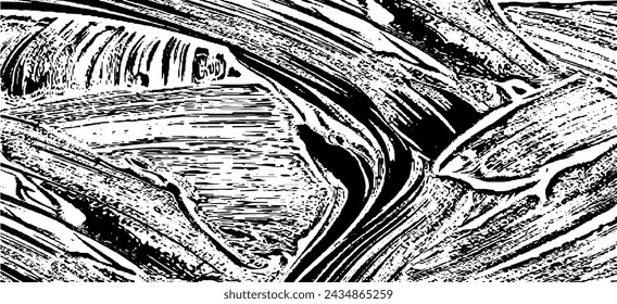 Vector brush sroke texture. Distressed uneven grunge background. Abstract distressed vector illustration. Overlay over any design to create interesting effect and depth. Black isolated on white. EPS10