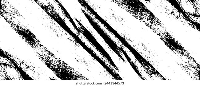 Vector brush sroke texture. Distressed uneven grunge background. Abstract distressed vector illustration. Overlay over any design to create interesting effect and depth. Black isolated on white. EPS10