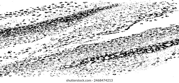 Vector brush sroke texture. Distressed uneven grunge background. Abstract distressed vector illustration. Overlay over any design to create interesting effect and depth. Black isolated on white. EPS10