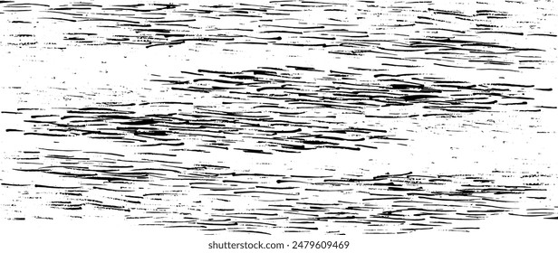 Vector pincel trazo textura. Fondo de grunge desigual angustiado. Abstractas Ilustración vectorial en dificultades. Superponga sobre cualquier diseño para crear un efecto y profundidad interesantes. Negro aislado sobre blanco. EPS10