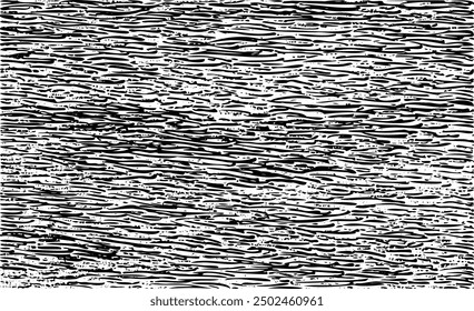 Textura del trazo del pincel de Vector. Angustiado fondo grunge desigual. Abstractas Ilustración vectorial angustiada. Superponer sobre cualquier diseño para crear efectos y profundidad interesantes. Negro aislado en blanco. EPS10