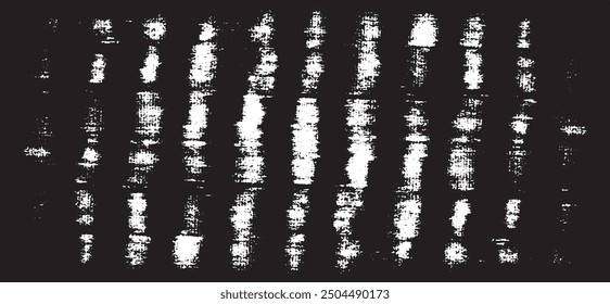 Vector brush sroke texture. Distressed uneven grunge background. Abstract distressed vector illustration. Overlay over any design to create interesting effect and depth. Black isolated on white. EPS10
