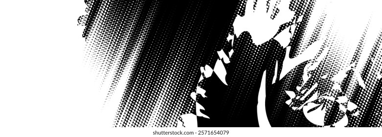 Vector brush sroke texture. Distressed uneven grunge background. Abstract distressed vector illustration.