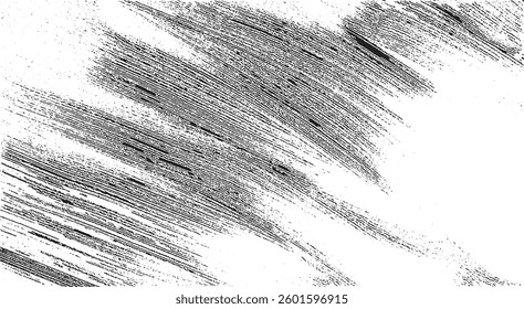 Vector brush sroke texture. Distressed uneven grunge background. Abstract distressed vector illustration. Overlay over any design to create interesting effect and depth. Black isolated on white. EPS10