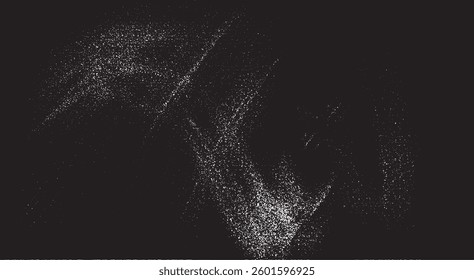 Vector brush sroke texture. Distressed uneven grunge background. Abstract distressed vector illustration. Overlay over any design to create interesting effect and depth. Black isolated on white. EPS10