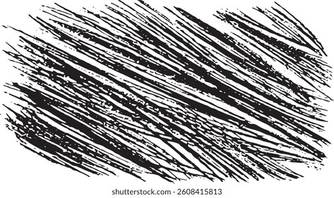 Vector brush sroke texture. Distressed uneven grunge background. Abstract distressed vector illustration. Overlay over any design to create interesting effect and depth. Black isolated on white. EPS10