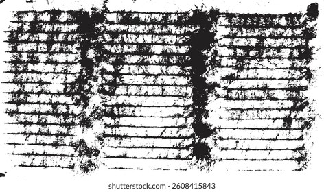 Vector brush sroke texture. Distressed uneven grunge background. Abstract distressed vector illustration. Overlay over any design to create interesting effect and depth. Black isolated on white. EPS10