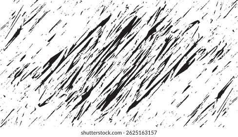 Vector brush sroke texture. Distressed uneven grunge background. Abstract distressed vector illustration. Overlay over any design to create interesting effect and depth. Black isolated on white. EPS10