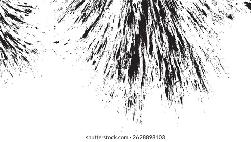 Vector brush sroke texture. Distressed uneven grunge background. Abstract distressed vector illustration. Overlay over any design to create interesting effect and depth. Black isolated on white. EPS10