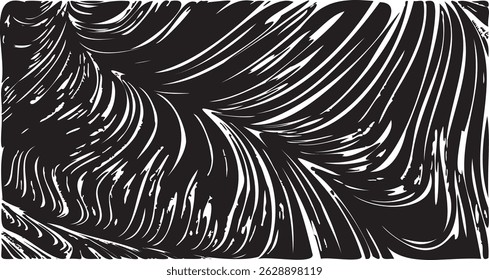 Vector brush sroke texture. Distressed uneven grunge background. Abstract distressed vector illustration. Overlay over any design to create interesting effect and depth. Black isolated on white. EPS10