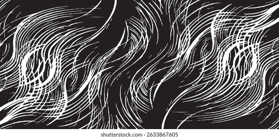 Vector brush sroke texture. Distressed uneven grunge background. Abstract distressed vector illustration. Overlay over any design to create interesting effect and depth. Black isolated on white. EPS10