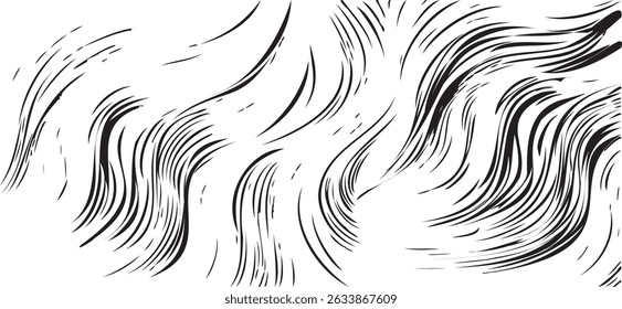 Vector brush sroke texture. Distressed uneven grunge background. Abstract distressed vector illustration. Overlay over any design to create interesting effect and depth. Black isolated on white. EPS10