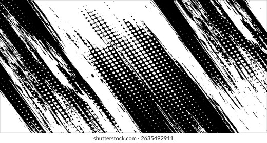 Vector brush sroke texture. Distressed uneven grunge background. Abstract distressed vector illustration. Overlay over any design to create interesting effect and depth. Black isolated on white. EPS10
