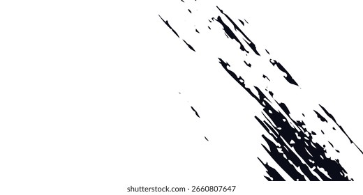 Textura del trazo del pincel de Vector. Angustiado fondo grunge desigual. Abstractas Ilustración vectorial angustiada. 