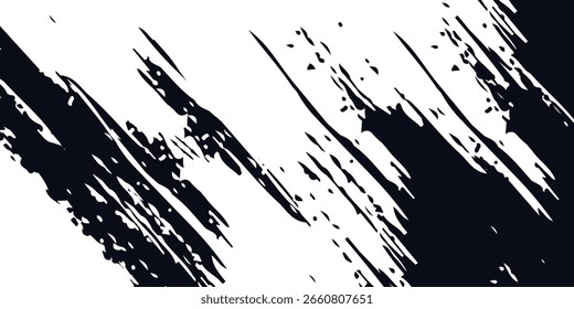 Textura del trazo del pincel de Vector. Angustiado fondo grunge desigual. Abstractas Ilustración vectorial angustiada. 