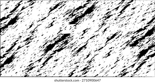 Textura del trazo del pincel de Vector. Angustiado fondo grunge desigual. Abstractas Ilustración vectorial angustiada. Superponer sobre cualquier diseño para crear efectos y profundidad interesantes. Negro aislado en blanco. EPS10