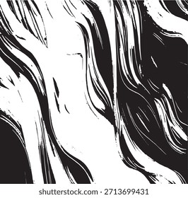 Textura del trazo del pincel de Vector. Angustiado fondo grunge desigual. Abstractas Ilustración vectorial angustiada. Superponer sobre cualquier diseño para crear efectos y profundidad interesantes. Negro aislado en blanco. EPS10