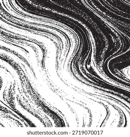Textura del trazo del pincel de Vector. Angustiado fondo grunge desigual. Abstractas Ilustración vectorial angustiada. Superponer sobre cualquier diseño para crear efectos y profundidad interesantes. Negro aislado en blanco. EPS10