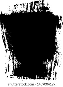 Vector brush srokes texture. Distressed uneven texture. Grunge background. Abstract vector illustration. Overlay to create interesting effect and depth. Black isolated on white background. EPS10.