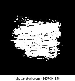 Vector brush srokes texture. Distressed uneven texture. Grunge background. Abstract vector illustration. Overlay to create interesting effect and depth. Black isolated on white background. EPS10.