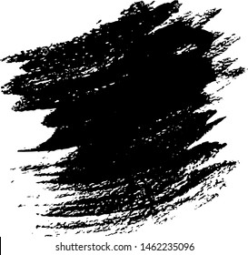 Vector brush srokes texture. Distressed uneven texture. Grunge background. Abstract vector illustration. Overlay to create interesting effect and depth. Black isolated on white background. EPS10.