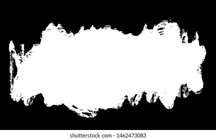 Vector brush srokes texture. Distressed uneven texture. Grunge background. Abstract vector illustration. Overlay to create interesting effect and depth. Black isolated on white background. EPS10.