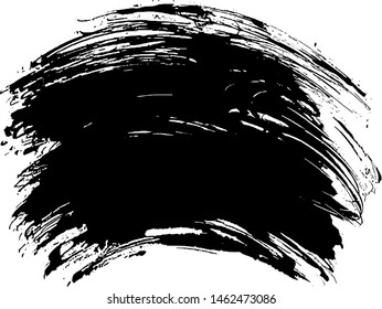 Vector brush srokes texture. Distressed uneven texture. Grunge background. Abstract vector illustration. Overlay to create interesting effect and depth. Black isolated on white background. EPS10.
