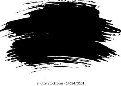 Vector brush srokes texture. Distressed uneven texture. Grunge background. Abstract vector illustration. Overlay to create interesting effect and depth. Black isolated on white background. EPS10.