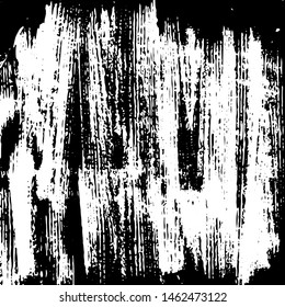 Vector brush srokes texture. Distressed uneven texture. Grunge background. Abstract vector illustration. Overlay to create interesting effect and depth. Black isolated on white background. EPS10.