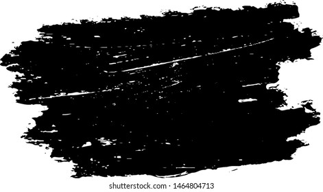Vector brush srokes texture. Distressed uneven texture. Grunge background. Abstract vector illustration. Overlay to create interesting effect and depth. Black isolated on white background. EPS10.