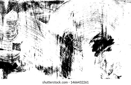 Vector brush srokes texture. Distressed uneven texture. Grunge background. Abstract vector illustration. Overlay to create interesting effect and depth. Black isolated on white background. EPS10.