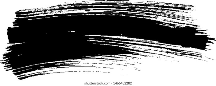Vector brush srokes texture. Distressed uneven texture. Grunge background. Abstract vector illustration. Overlay to create interesting effect and depth. Black isolated on white background. EPS10.