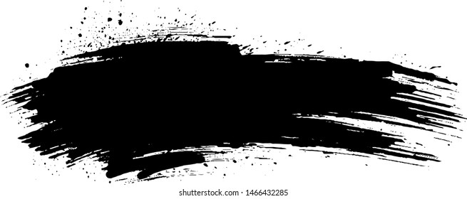 Vector brush srokes texture. Distressed uneven texture. Grunge background. Abstract vector illustration. Overlay to create interesting effect and depth. Black isolated on white background. EPS10.