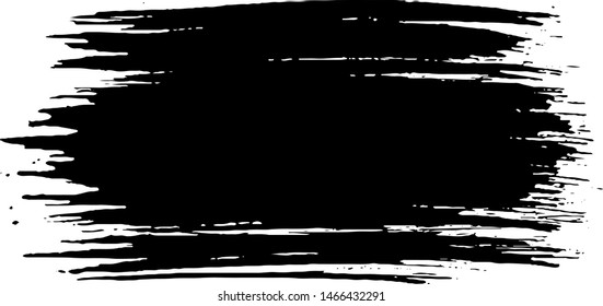 Vector brush srokes texture. Distressed uneven texture. Grunge background. Abstract vector illustration. Overlay to create interesting effect and depth. Black isolated on white background. EPS10.