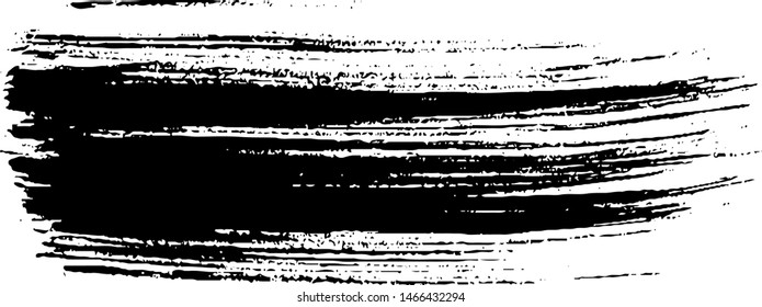 Vector brush srokes texture. Distressed uneven texture. Grunge background. Abstract vector illustration. Overlay to create interesting effect and depth. Black isolated on white background. EPS10.