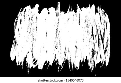 Vector brush srokes texture. Distressed uneven texture. Grunge background. Abstract vector illustration. Overlay to create interesting effect and depth. Black isolated on white background. EPS10.