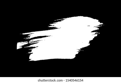 Vector brush srokes texture. Distressed uneven texture. Grunge background. Abstract vector illustration. Overlay to create interesting effect and depth. Black isolated on white background. EPS10.