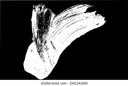 Vector brush srokes texture. Distressed uneven texture. Grunge background. Abstract vector illustration. Overlay to create interesting effect and depth. Black isolated on white background. EPS10.