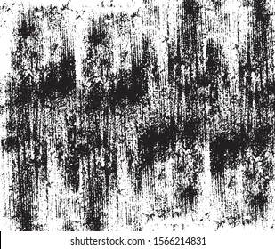 Vector brush srokes texture. Distressed uneven texture. Grunge background. Abstract vector illustration. Overlay to create interesting effect and depth. Black isolated on white background. EPS10.