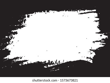 Vector brush srokes texture. Distressed uneven texture. Grunge background. Abstract vector illustration. Overlay to create interesting effect and depth. Black isolated on white background. EPS10.