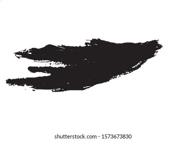 Vector brush srokes texture. Distressed uneven texture. Grunge background. Abstract vector illustration. Overlay to create interesting effect and depth. Black isolated on white background. EPS10.