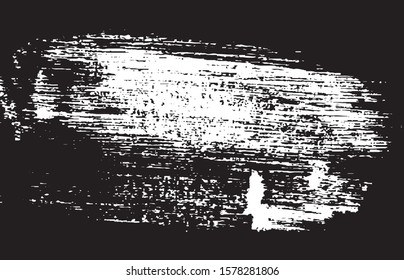 Vector brush srokes texture. Distressed uneven texture. Grunge background. Abstract vector illustration. Overlay to create interesting effect and depth. Black isolated on white background. EPS10.